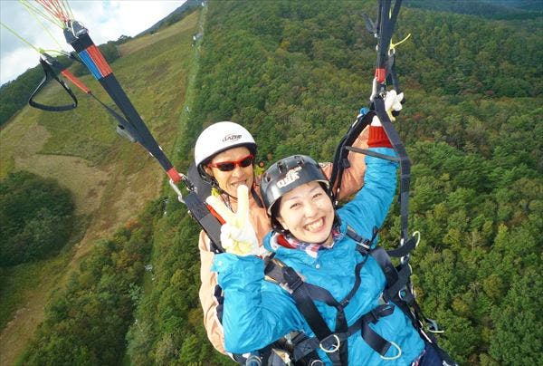 【タンデム】パラグライダー初心者でも泉ヶ岳で本格フライト！