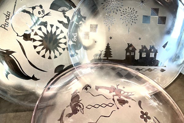 グラスアーティストborowskiのお皿 KINTO｜HIBI グラスボウル 2サイズ【新生活】【クリスマス】【グラス