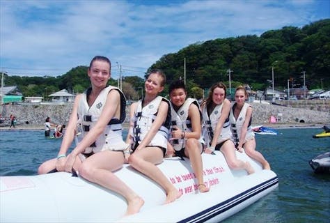 【当店人気No.1！】バナナボート＆海の家1日チケットのお得なセット！