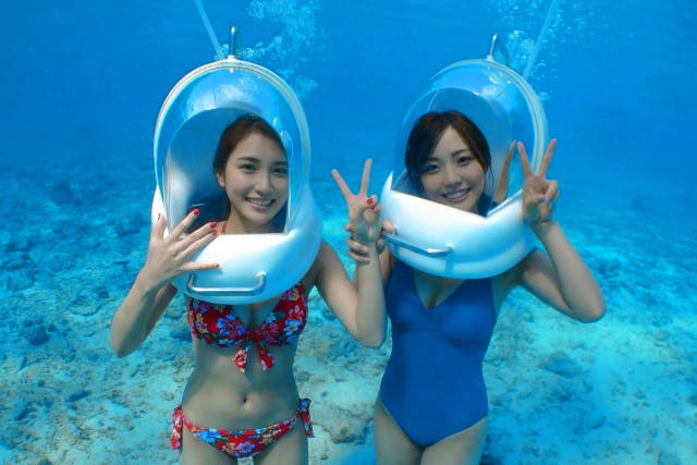 【沖縄県恩納村】シーウォークボートツアーGopro無料レンタル付＆豪華7大特典付