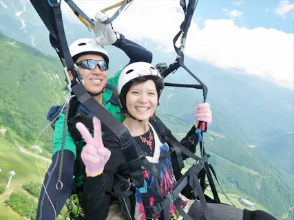 1日・高度低めタンデム＆体験】白馬で気軽に楽しもう！飯森セット  