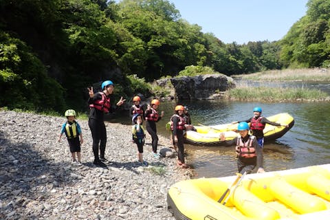 【東京・奥多摩・4歳児からOK！ラフティング】のんびりお昼ツアー！ファミリーにおススメ♪