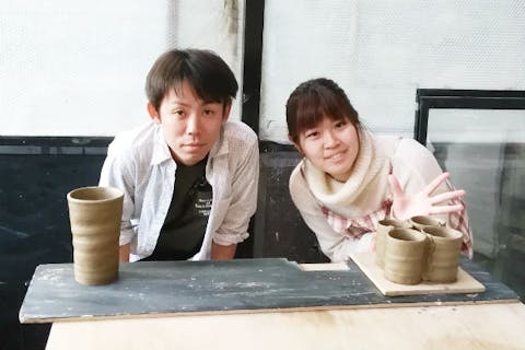 【宮城県・秋保・陶芸・ブライダル】感謝の気持ちを陶器に！ご結婚されるお二人のためのブライダルプラン（名前入れのサービス付き）
