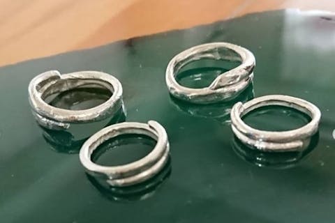 【兵庫・宝塚市・シルバーリング】好きなデザインを選択！輝くシルバーリング作り