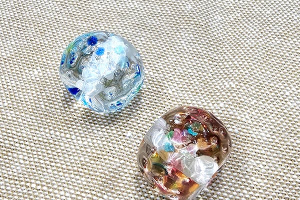 とんぼ玉・2時間】作り応えのある4種類の模様から2つ選んで合計4個