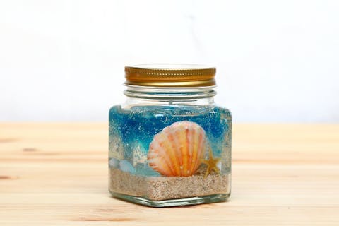 【神奈川・横浜・手作りキャンドル】海のようなグラデーションが美しい！ジェルキャンドル