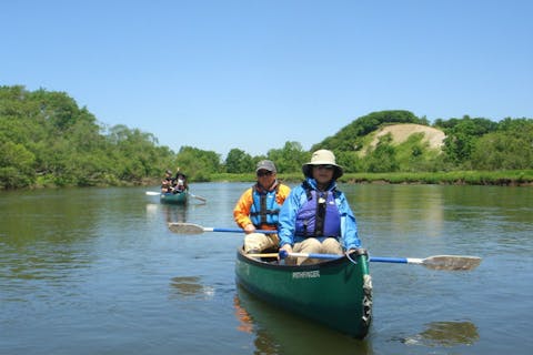 【北海道・塘路湖・リバーカヌー】タンチョウやオジロワシ、エゾシカに出遭えるかも。釧路湿原半日リバーカヌーツアー★お茶付き