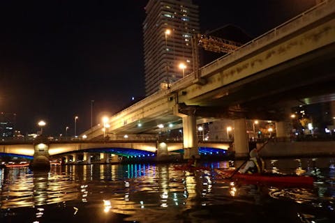 【大阪・道頓堀・カヤック】ネオンに輝く大阪の街！道頓堀川ツアー・夜コース