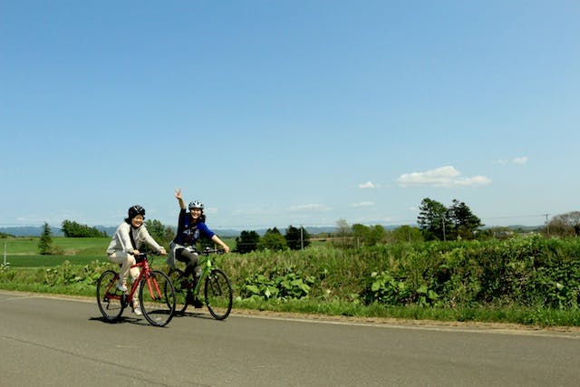 【札幌近郊・ロードバイク】北海道の風光明媚な景色を堪能！ロードバイク20kmプラン★スポーツドリンクプレゼント