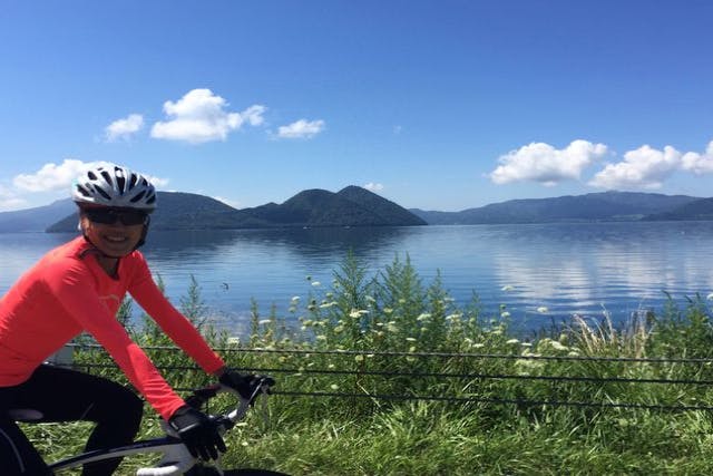 【北海道・洞爺湖・ロードバイク】初心者向けロードバイク・大人気！観光しながら洞爺湖周遊35km中級者向け55kmコースもあります(札幌市内からの送迎付)