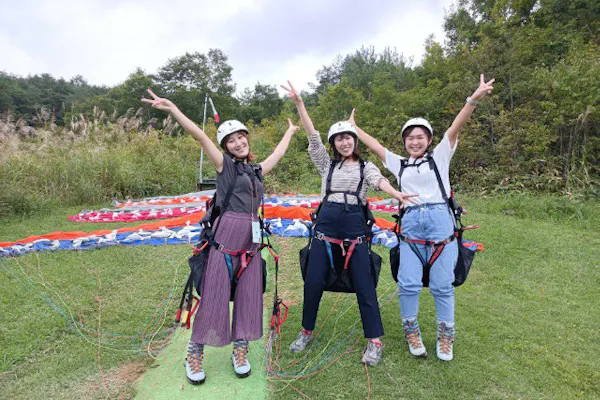 お得なセットプラン☆【岐阜・飛騨高山・パラグライダー×バギー】空も 