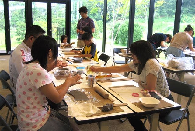 無心窯陶芸教室は、日本一の富士山を真正面に据えた絶好のロケーションです。