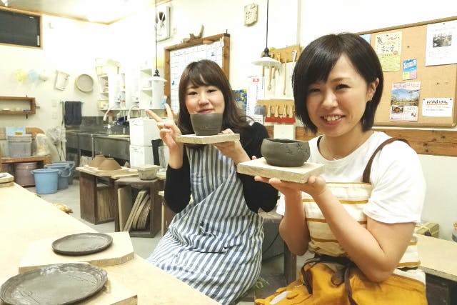 【福島・伊達・手びねり陶芸】個性あふれるマイカップを作ろう！お子様と気軽に一緒に楽しめる手びねり体験＜60分＞