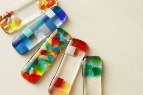 【東京・浅草・墨田・ガラス細工】モザイクガラスで箸置き作り（45分）