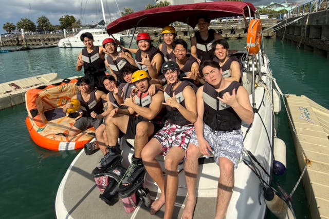 【当店だけ！“オリジナルボート”ででフライボード】目の前で写真撮影OK！360°カメラ写真無料プレゼント★