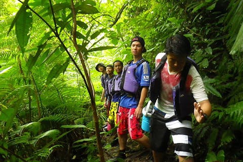 【西表島・トレッキング・カヤック】海からも陸からもピナイサーラの滝を楽しめる！