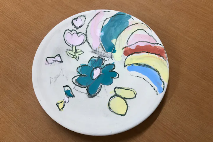 茨城 土浦市 陶芸体験 お皿をキャンバスに 自由にお絵かき 絵付け体験 アソビュー