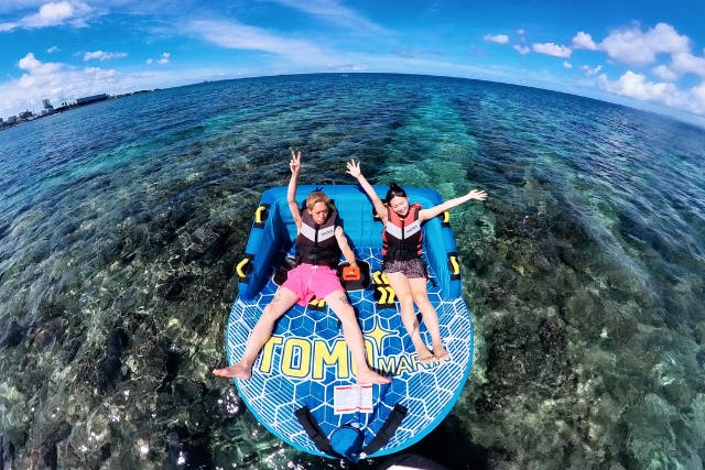 【沖縄・宜野湾・ジェットスキー・マーブル】マリンアクティビティ大満喫2点セット！GoPro無料貸出★