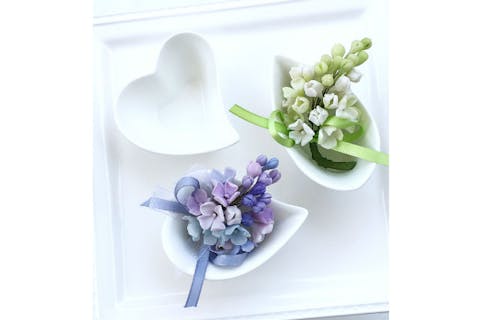 【東京・目黒区・クレイアート】光を通す美しい花！シースルー・クレイフラワーに挑戦