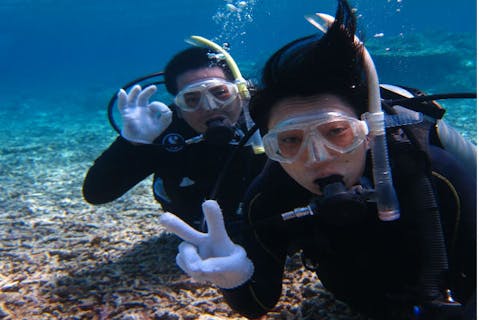 【西表島・体験ダイビング・1日】お子さま歓迎！透き通った西表島の海で体験ダイビング！
