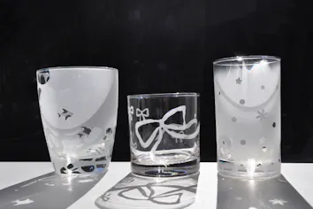 兵庫県三田市・ガラス工芸】 サンドブラスト フリーデザインコース
