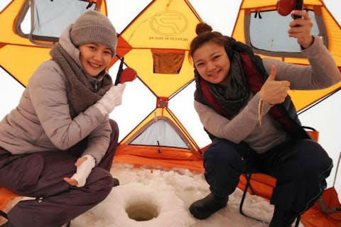 ワカサギ釣り 札幌 手ぶらでok 釣りたてほやほやを天ぷらに 疲れても嬉しい送迎付き 学割あり アソビュー