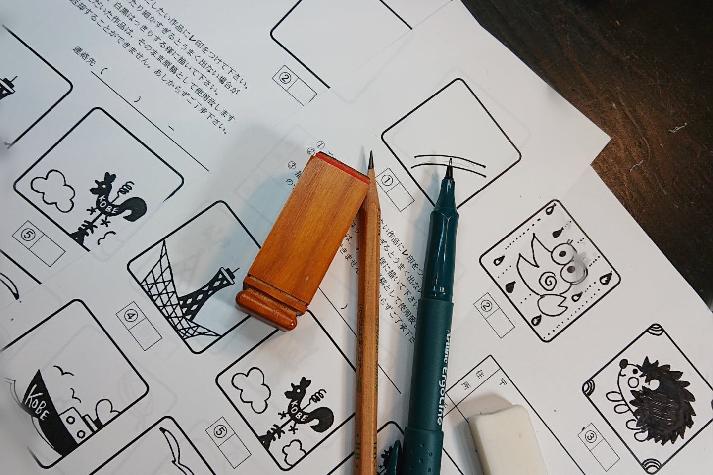 【スタンプ作り・神戸】手紙、仕事、遊び道具に！子供も大人も気軽に楽しめるオリジナルスタンプ！