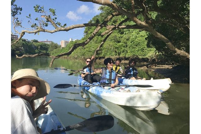 【沖縄県・中部・カヤック】比謝川のマングローブを探検！ジャングルカヤックツアー