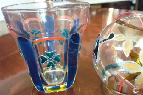 【岐阜・ガラス工芸】毎日使える！飲食用コップに、自分だけの絵を描こう