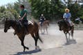 山梨・小淵沢のラングラーランチでは、初心者でも気軽に乗馬体験ができます。
