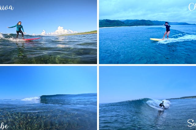 【沖縄・北谷・サーフィン】中級者以上向け・サーフィンガイドコース！沖縄の海を熟知した現役サーファーがベストポイントへご案内！