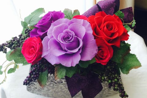 【神戸・プリザーブドフラワー】生花を加工するトリートメント＆アレンジメントプラン