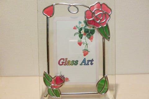 大阪府和泉市 グラスアート ステンドグラスの美しさ ガラスのフォトフレーム作り アソビュー