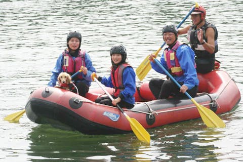 【愛知・木曽川・愛犬参加OK・ラフティング】ワンちゃんも大興奮！愛犬と木曽川ラフティング体験