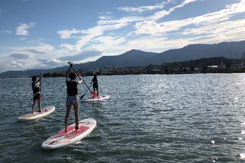 【滋賀・琵琶湖南湖・SUP】経験者向け上達コース！琵琶湖 -Ogoto Base- で景色を眺めながらスキルを磨こう！少人数制