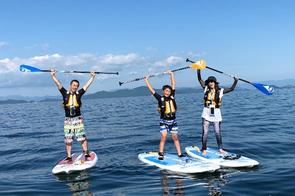 滋賀・琵琶湖北湖・SUP】初心者限定！水のキレイなWani Baseで水上散歩