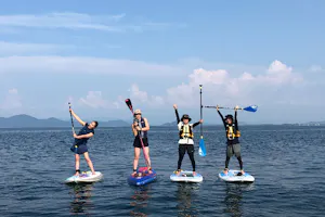 滋賀・琵琶湖北湖・SUP】初心者限定！水のキレイな新Wani Baseで水上