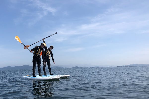 滋賀・琵琶湖北湖・SUP】初心者限定！水のキレイなWani Baseで水上散歩