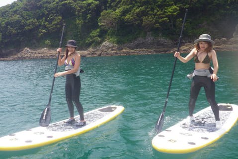 【静岡・SUP】おだやかな鍋田浜海岸で、海上散歩！初心者向けSUP体験・1時間30分プラン