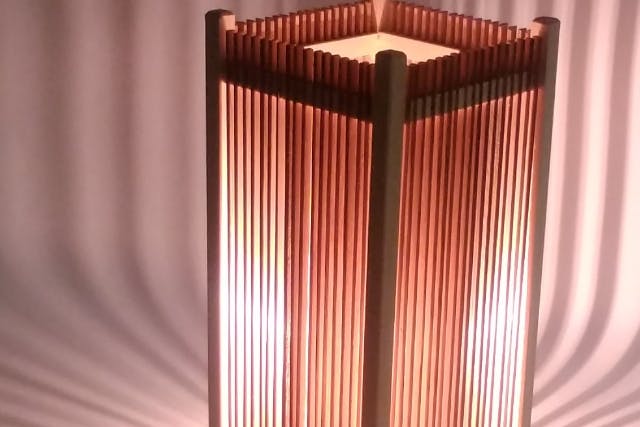 【三重県伊賀市・木工教室】やわらかい光。組子で作る癒しの行灯