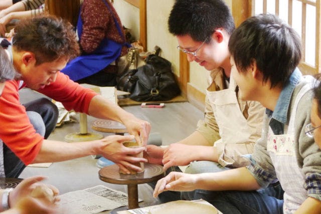 【山形・陶芸体験】粘土1kg！千歳山産の陶石を使った平清水焼きを体験
