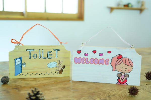 三重県伊賀・木工体験・ドアプレート】木の香りがさわやか！ウッド