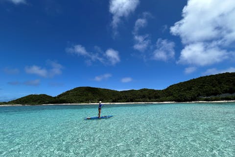 【座間味島・半日・SUP＆シュノーケル】SUPに乗って出かけよう！珊瑚の楽園ツアー※写真付き
