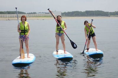 稲毛海岸 Sup体験コース Supを使って ゆったりと海の上をクルージング アソビュー