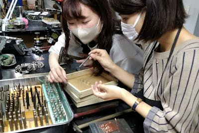 神奈川・湘南辻堂・彫金体験】シルバー刻印リングコース・2時間