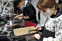 【Edogawa】★激レア象牙調バングル★天然物　シルバー　彫刻 神奈川・湘南辻堂・彫金体験】シルバー又はK14GFで作るテクスチャー