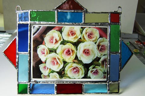 【鳥取・ステンドグラス】お部屋にアクセント！ステンドグラスのフォトフレーム作り