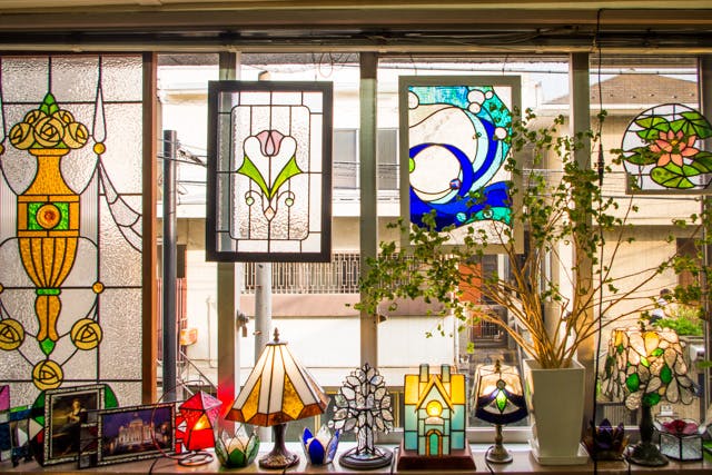 専用です！　　自作品　ステンドグラスパネル　Italyフレーム 専用です！ 自作品 ステンドグラスパネル Italyフレーム