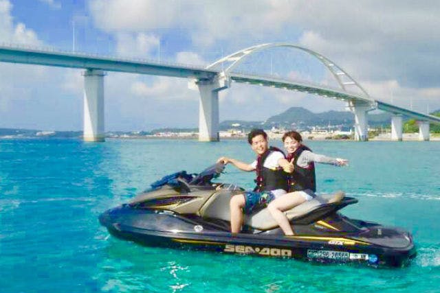 沖縄・名護・水上バイク】沖縄の海を爽快にジェットスキーツーリング