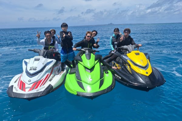 沖縄・名護・水上バイク】沖縄の海を爽快にジェットスキーツーリング